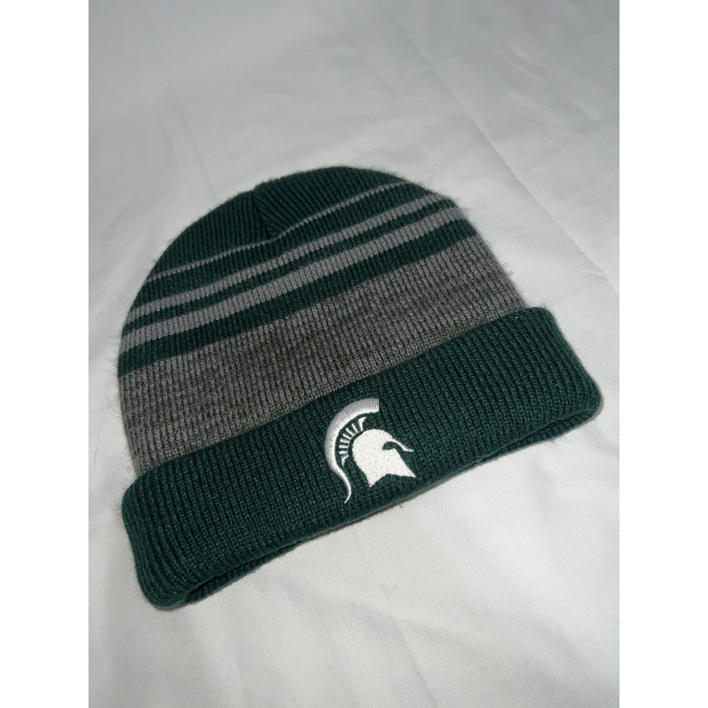 Captivating Michigan State Spartans Winter Beanie Hat Adult One Sz Fits All